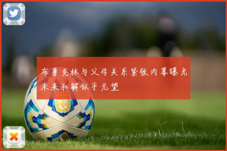 布鲁克林与父母关系紧张内幕曝光未来和解似乎无望